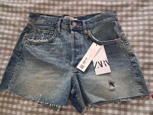 Shorts vaqueros Zara desgastados