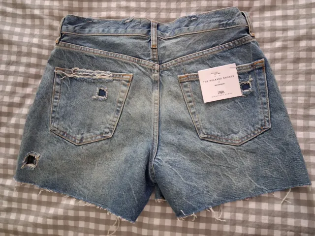 Shorts vaqueros Zara desgastados