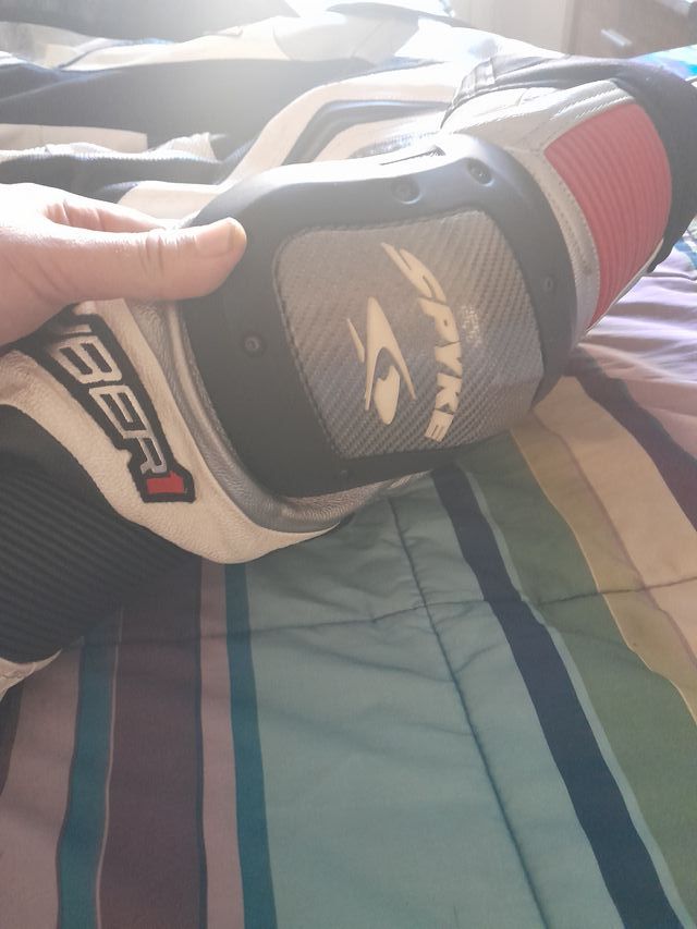 Tuta Moto Pelle Spike Cyber T Completa Taglia M