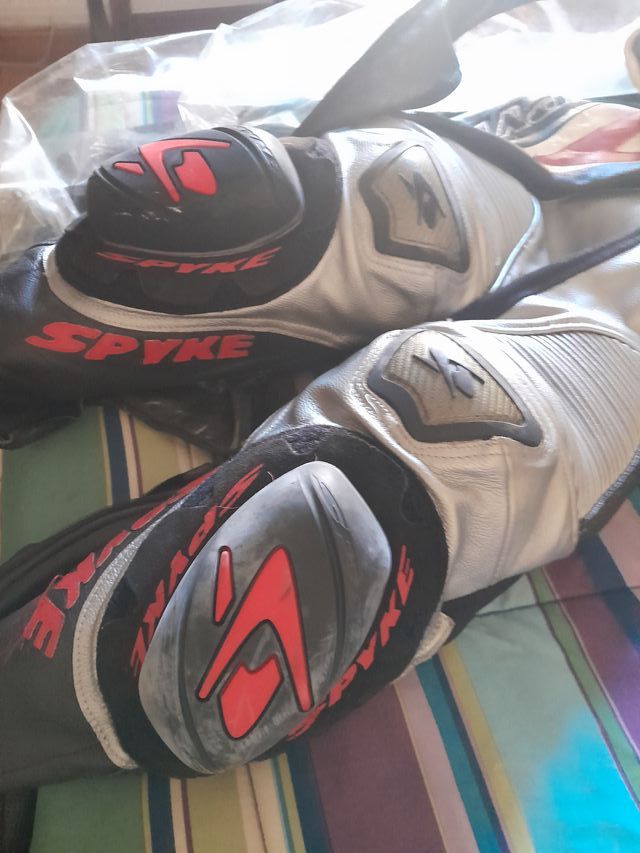 Tuta Moto Pelle Spike Cyber T Completa Taglia M