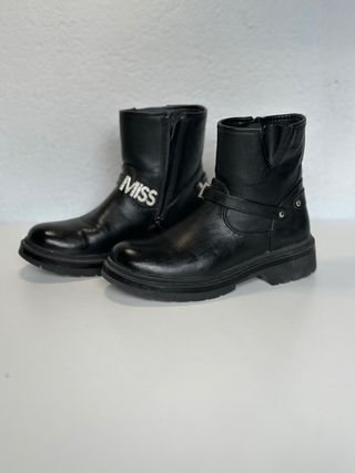 Botas niña negras MISS SIXTY talla 34