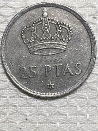 5 Monedas 25 Ptas 1975 Estrella 77,78,79,79,80