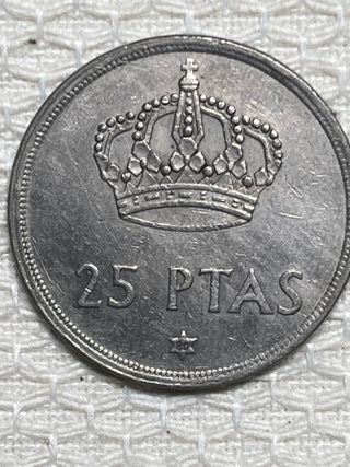 5 Monedas 25 Ptas 1975 Estrella 77,78,79,79,80