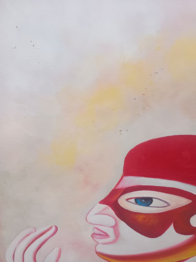 Cuadro al óleo grande hecho a mano