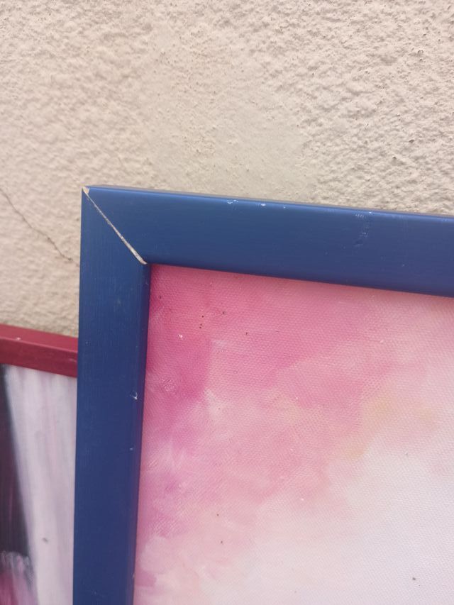 Cuadro al óleo grande hecho a mano