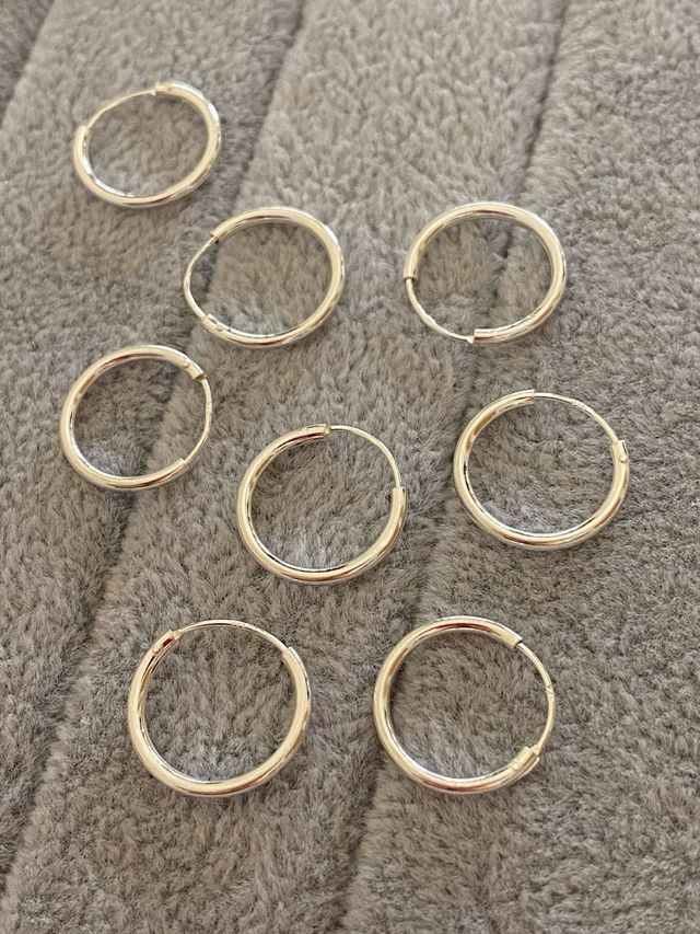 Aros Plata de Ley 925 - 15mm