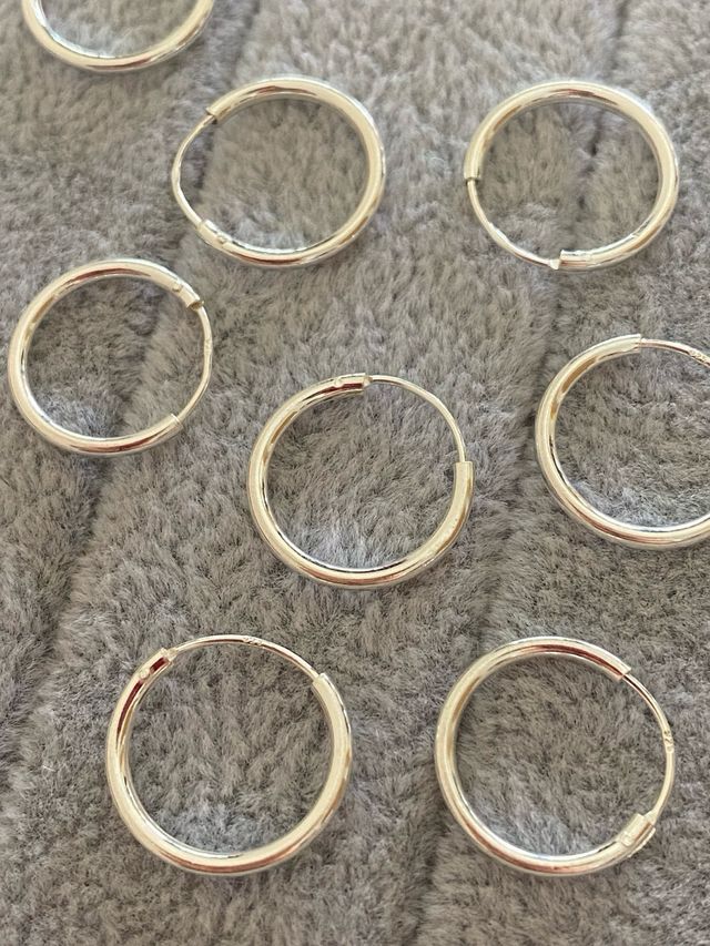 Aros Plata de Ley 925 - 15mm