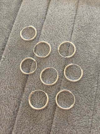 Aros Plata de Ley 925 - 15mm