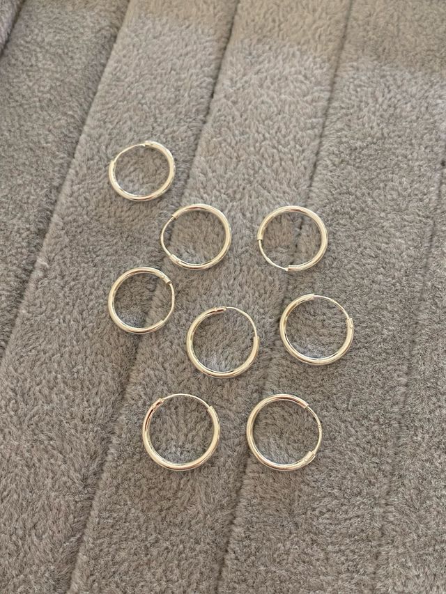 Aros Plata de Ley 925 - 15mm