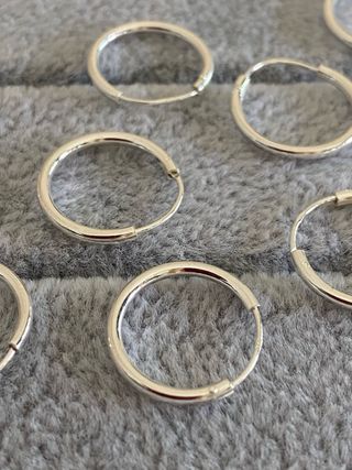 Aros Plata de Ley 925 - 15mm