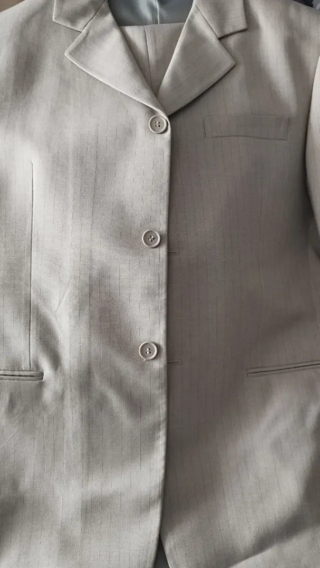 Traje completo beige