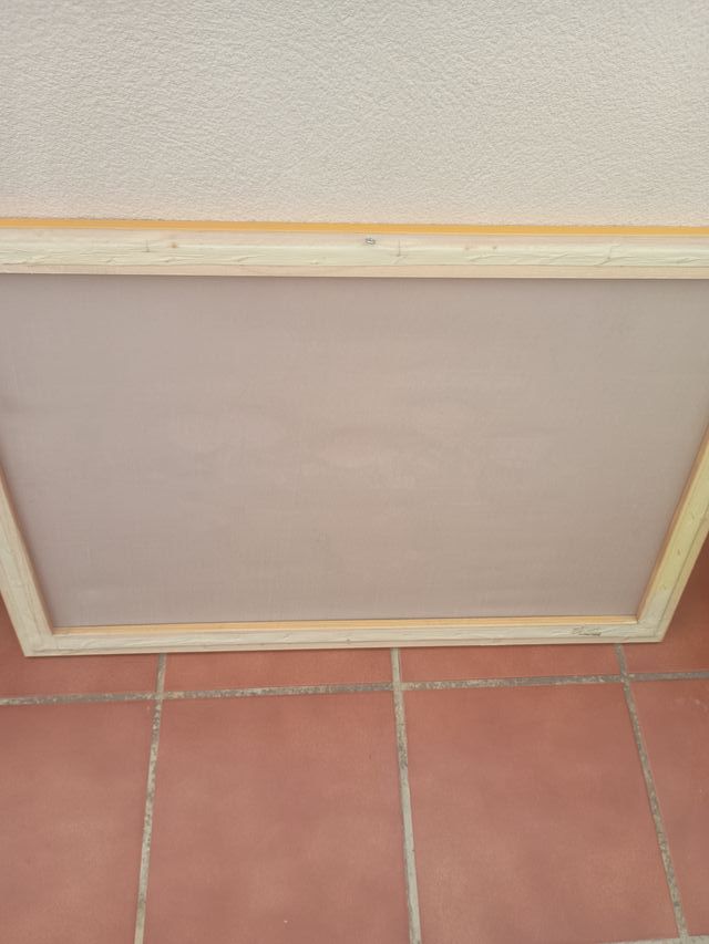 Preciosa pintura al óleo multicolor