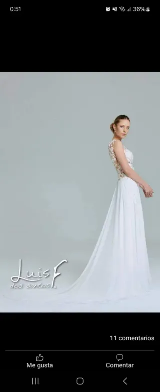 Vestido de Novia Blanco Encaje