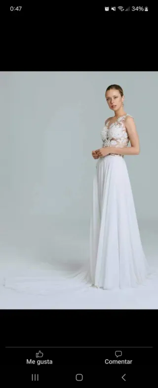 Vestido de Novia Blanco Encaje