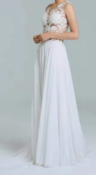 Vestido de Novia Blanco Encaje