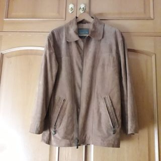 Parka ante marrón forrada.Talla L
