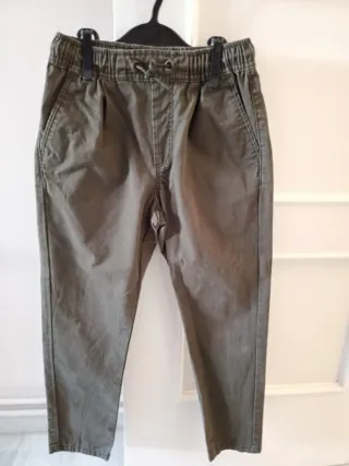 Pantalón chino verde 7-8 años
