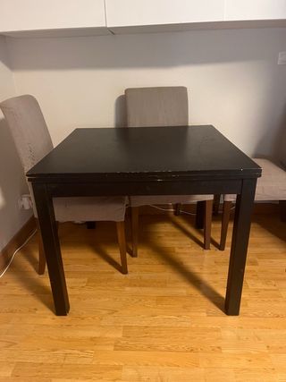 Mesa Comedor Ikea Madera Negra