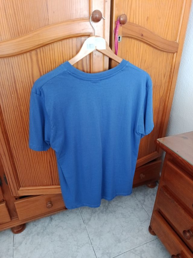 T-Shirt Velilla Algodão Tamanho M Azul
