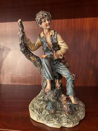 Figura de porcelana de pastor