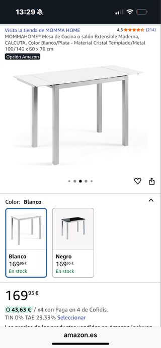 Mesa Extensible Cocina/Salón Mommah Home