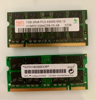 RAM 2x Hynix 1GB DDR2 PC2-5300S-555-12