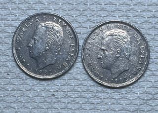 3 Monedas 25 Ptas 1982 (2) y 1984 (1)