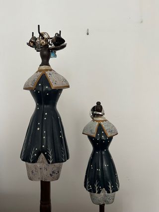 Anillero joyero negro y dorado