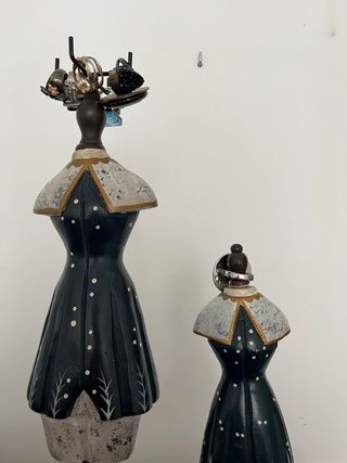 Anillero joyero negro y dorado