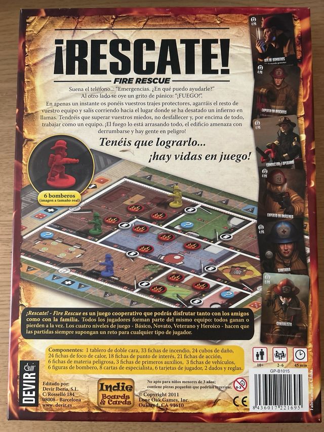 Juego de mesa ¡Rescate! Fire Rescue