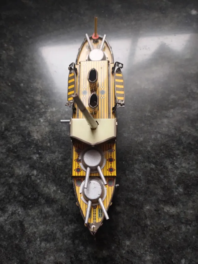 Antiguo Barco Juguete Metal