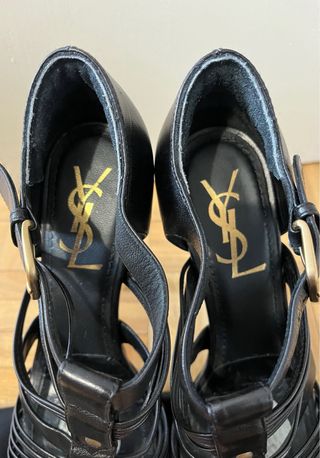 Sandalias Yves Saint Laurent Plataforma Negras