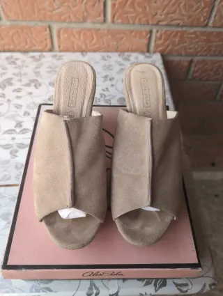 Zapatos tacón Alex Silva diseño corcho