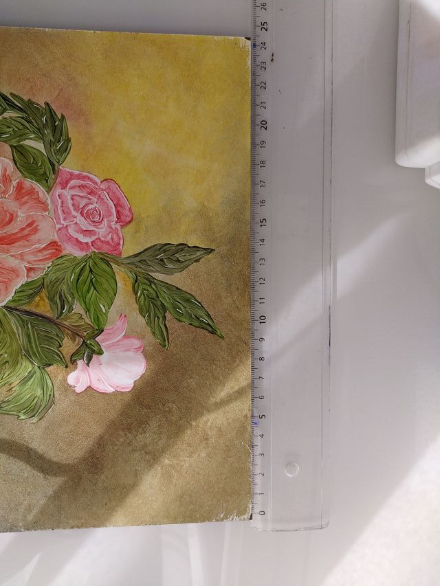 Bodegón flores rosas y blancas