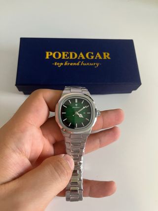 Reloj Poedagar Mujer Verde/Plata Modelo 789BU-2