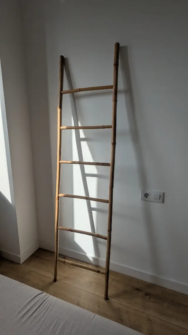 Bamboo ladder Height: 190cm Width: 49cm Depth: 4cm