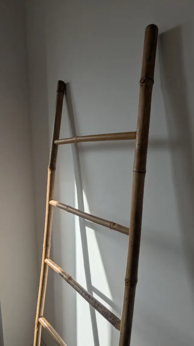 Bamboo ladder Height: 190cm Width: 49cm Depth: 4cm