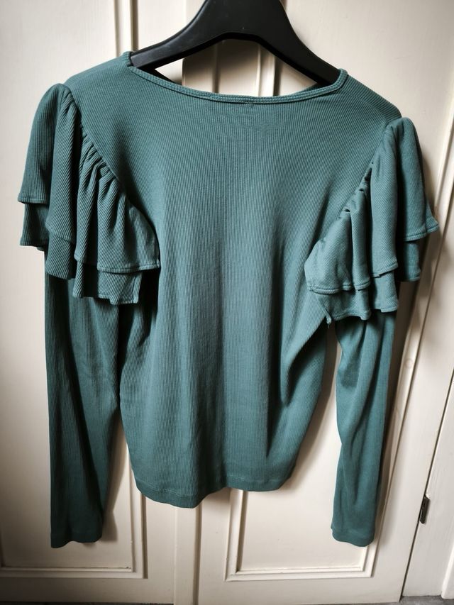 Maglia Zara maniche lunghe con volant