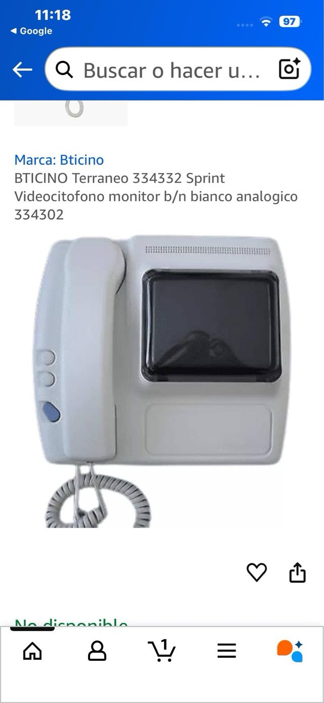 Videoportero Bticino Terraneo 334332