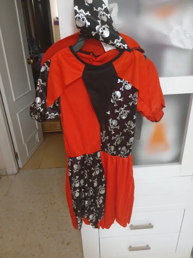 Disfraz Pirata Calaveras talla l niños 9 años
