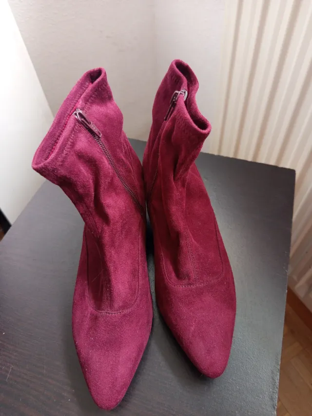 Botas de ante morado