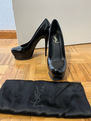 Yves Saint Laurent Trib Too Zapatos Tacón Negro