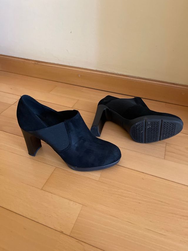 Zapatos abotinados  Geox Ante Negro Talla 38