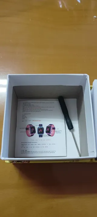 Reloj inteligente infantil azul y morado