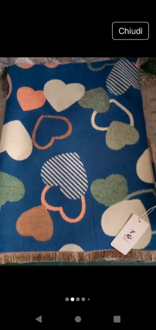 Maxi sciarpa nuova con etichetta