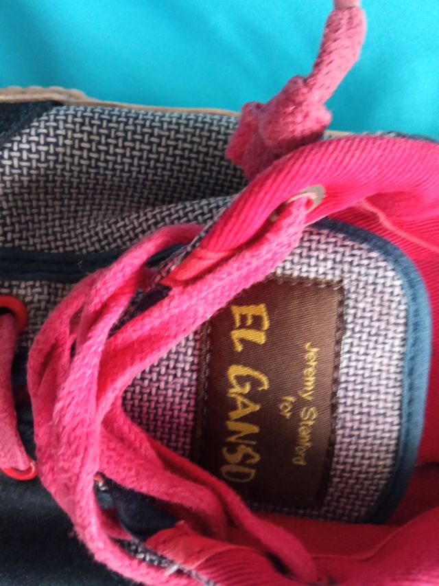 Zapatillas Ganso Loneta azuless y Rojas