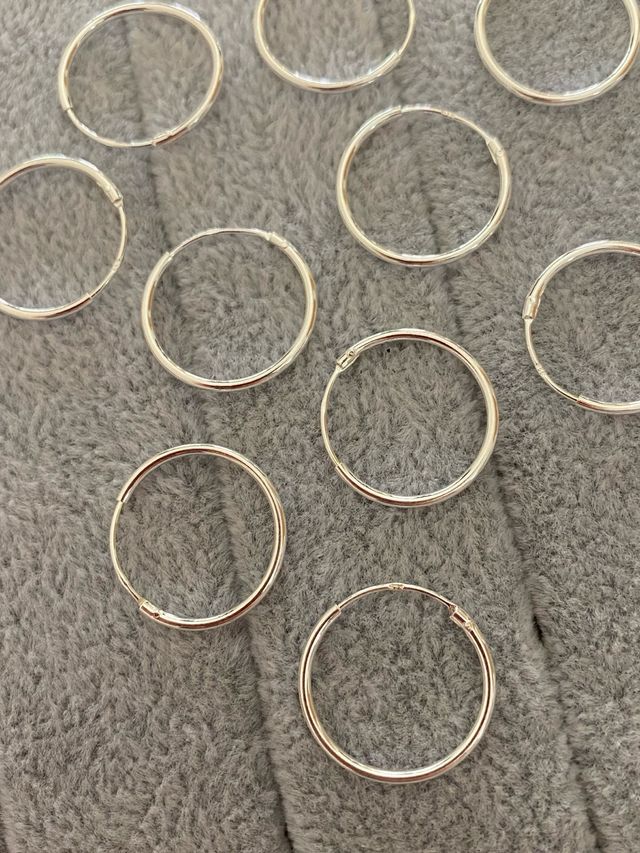 Aros Plata de Ley 925 - 18mm