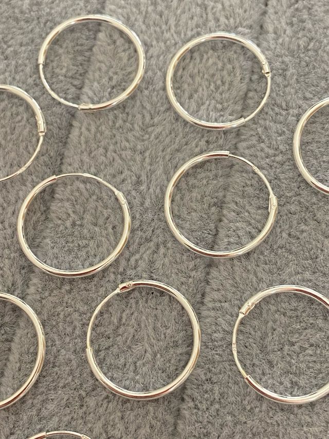 Aros Plata de Ley 925 - 18mm