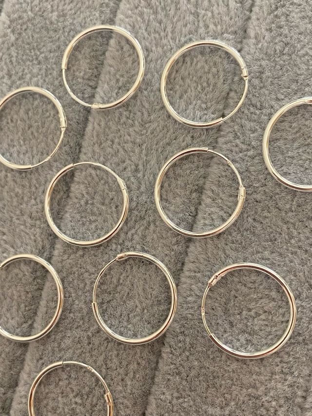 Aros Plata de Ley 925 - 18mm