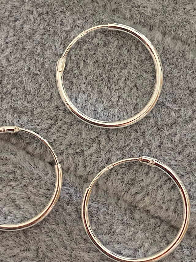 Aros Plata de Ley 925 - 18mm